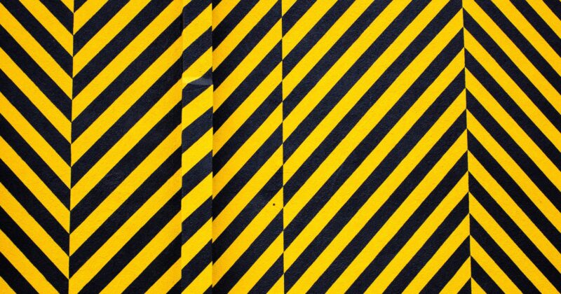 yellow and black striped